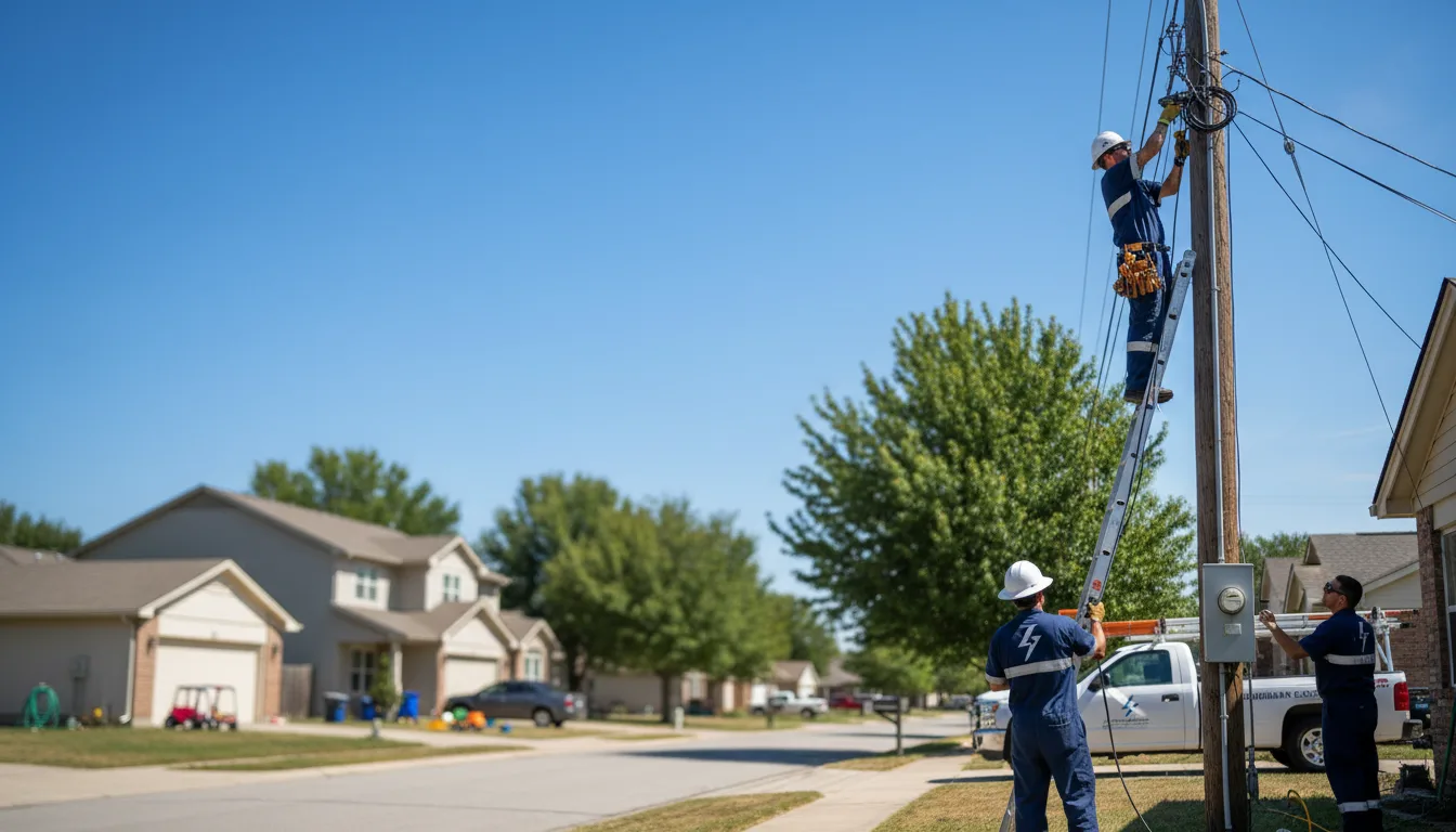 Residential electrician providing installation services in Bishop Hill, IL